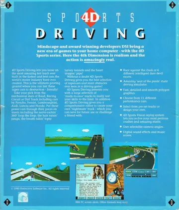 4D Sports Driving_Disk2 box cover back